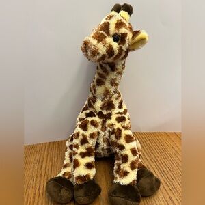 Yellow and Brown Plush Giraffe Toy